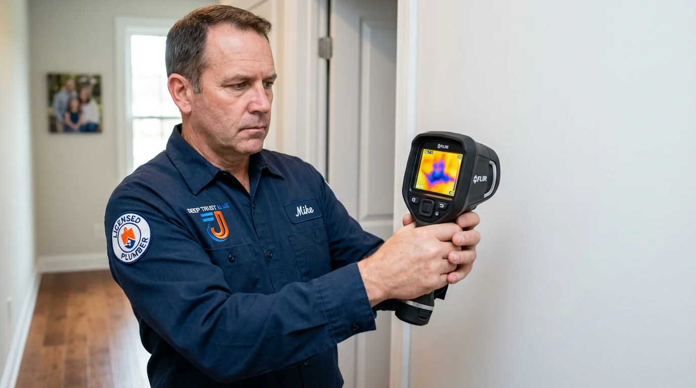 Thermal imaging leak detection by Johns Plumbing LLC in Lincoln Park